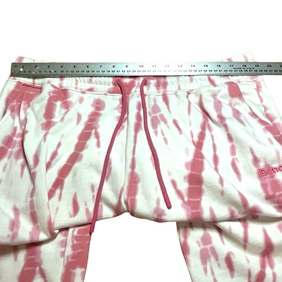BENCH Cotton Blend 2 Piece Jogging Suit Hoodie and Joggers Pink Tie Dye Sz XXL - Picture 8 of 13